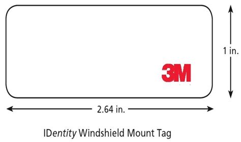 3m rfid system|uhf windshield tag.